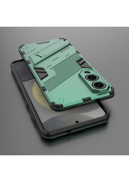 Samsung Galaxy S25 Edge Kılıf Pc+Tpu Darbeye Dayanıklı Telefon Kılıfı Kickstand Ile-Yeşil (Yurt Dışından) indirimleri