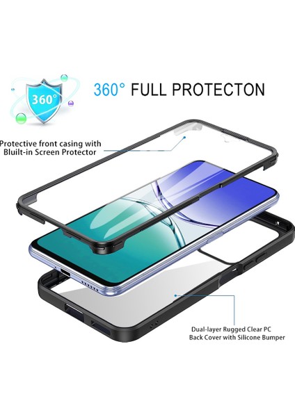 Samsung Galaxy A16 5G/A16 4g Kılıf Akrilik+Tpu Şeffaf Telefon Kılıfı Pet Ekran Filmi-Kırmızı (Yurt Dışından) modelleri