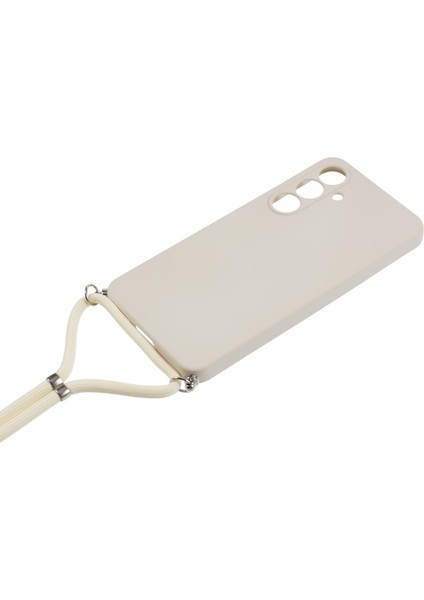 Samsung Galaxy A56 5g Kılıf Esnek Tpu Fiber Astar Darbeye Dayanıklı Çapraz Askılı Telefon Kılıfı-Beyaz (Yurt Dışından) fiyatları