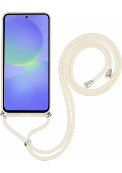 Samsung Galaxy A56 5g Kılıf Esnek Tpu Fiber Astar Darbeye Dayanıklı Çapraz Askılı Telefon Kılıfı-Beyaz (Yurt Dışından) indirimleri
