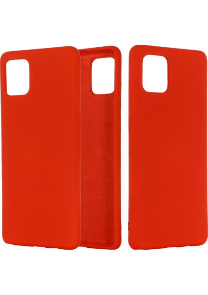 Samsung Galaxy A81/NOTE 10 Lite Için Darbeye Dayanıklı Sıvı Silikon Kılıf-Kırmızı (Yurt Dışından) fiyatları