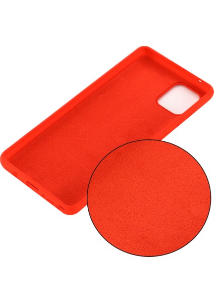 Samsung Galaxy A81/NOTE 10 Lite Için Darbeye Dayanıklı Sıvı Silikon Kılıf-Kırmızı (Yurt Dışından) modelleri