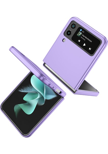 Samsung Galaxy Z Flip4 5g Ayarlanabilir Kickstand Düşmeye Karşı Katlanır Pc Telefon Kılıfı Araç Montajı Metal Levha-Mor (Yurt Dışından) fiyatları