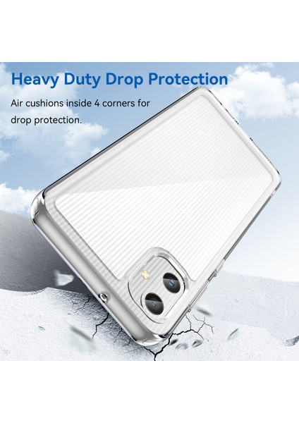 Samsung Galaxy A05 4g Kılıf Çizilmez Tpu+Akrilik Telefon Kılıfı-Şeffaf (Yurt Dışından) fiyatları