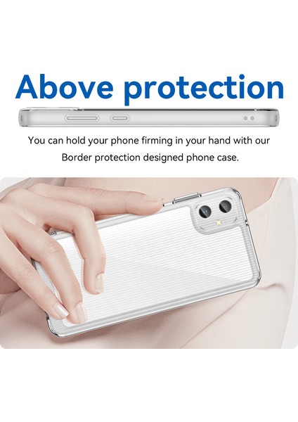 Samsung Galaxy A05 4g Kılıf Çizilmez Tpu+Akrilik Telefon Kılıfı-Şeffaf (Yurt Dışından) modelleri