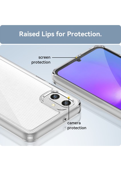 Samsung Galaxy A05 4g Kılıf Çizilmez Tpu+Akrilik Telefon Kılıfı-Şeffaf (Yurt Dışından) indirimleri