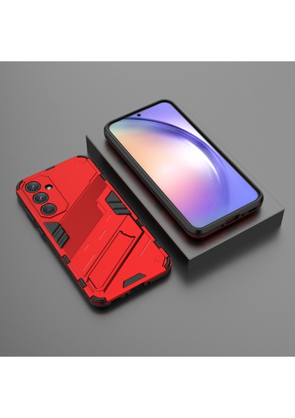 Samsung Galaxy A35 5g Kılıf Ince Tpu+Pc Telefon Kılıfı Görünmez Ayaklı-Kırmızı (Yurt Dışından) indirimleri
