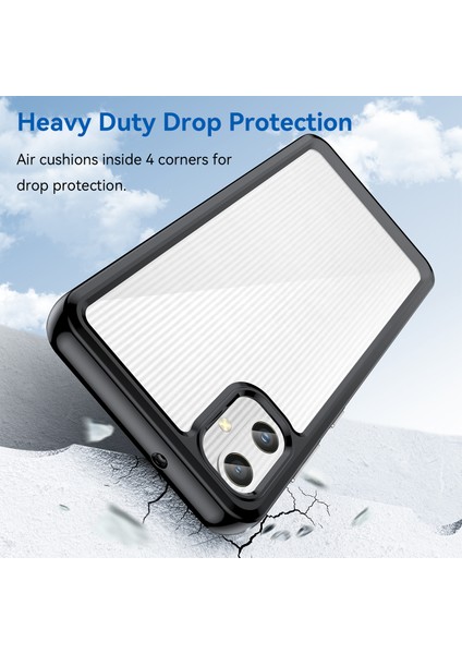 Samsung Galaxy A05 4g Kılıf Çizilmez Tpu+Akrilik Telefon Kılıfı-Siyah (Yurt Dışından) fiyatları