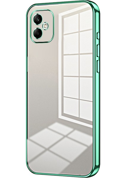 Samsung Galaxy A05 4g Elektrokaplama Tpu Kılıf Hassas Kesikli Telefon Kılıfı-Yeşil (Yurt Dışından)