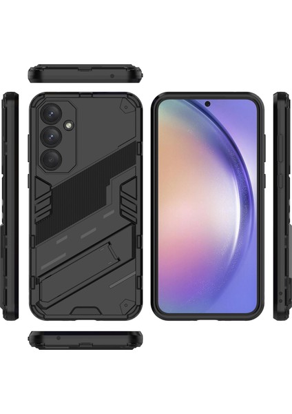 Samsung Galaxy A35 5g Kılıf Slim-Fit Tpu+Pc Telefon Kılıfı Görünmez Ayaklı-Siyah (Yurt Dışından) fırsatları