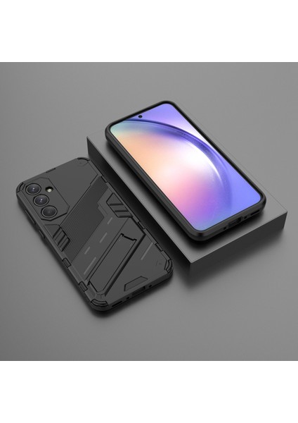 Samsung Galaxy A35 5g Kılıf Slim-Fit Tpu+Pc Telefon Kılıfı Görünmez Ayaklı-Siyah (Yurt Dışından) indirimleri