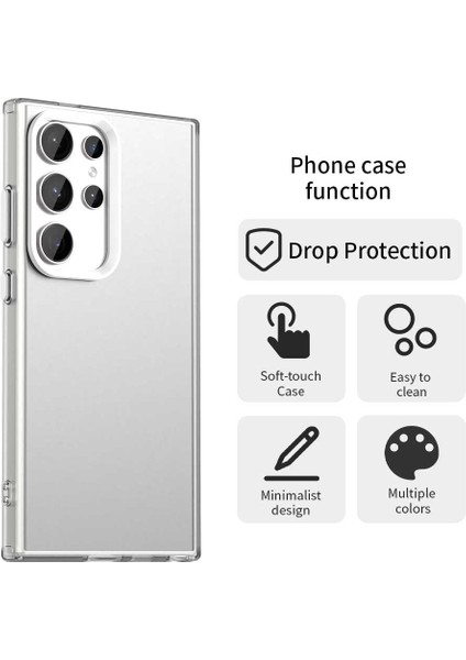 Samsung Galaxy S23 Ultra Kılıf Pc+Tpu+Pet Mat Düşmeye Karşı Dayanıklı Telefon Arka Kapağı-Beyaz (Yurt Dışından) fırsatları