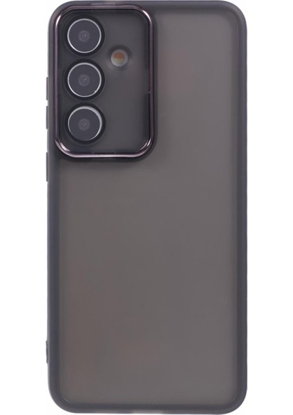 Dksm Serisi Samsung Galaxy S23 Fe Kılıf Elektrokaplama Kamera Çerçeve Tpu Telefon Kılıfı-Şeffaf Siyah (Yurt Dışından) fiyatları