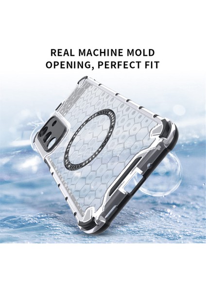 Samsung Galaxy A16 5g/4g Kılıfı Magsafe Honeycomb Tasarım Tpu+Pc Telefon Kılıfı-Mavi ile Uyumlu (Yurt Dışından) indirimleri