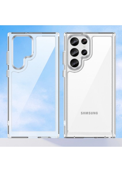 Samsung Galaxy S23 Ultra Çizilmez Telefon Kılıfı Tpu Tampon Akrilik Arka Darbeye Dayanıklı Kapak-Şeffaf (Yurt Dışından) fiyatları