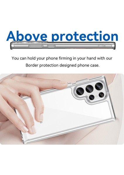 Samsung Galaxy S23 Ultra Çizilmez Telefon Kılıfı Tpu Tampon Akrilik Arka Darbeye Dayanıklı Kapak-Şeffaf (Yurt Dışından) fırsatları