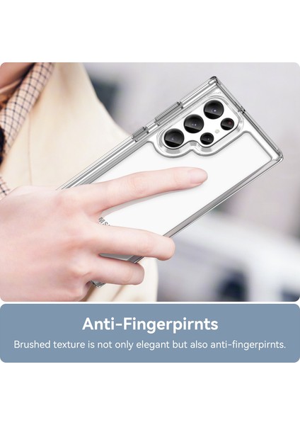 Samsung Galaxy S23 Ultra Çizilmez Telefon Kılıfı Tpu Tampon Akrilik Arka Darbeye Dayanıklı Kapak-Şeffaf (Yurt Dışından) indirimleri