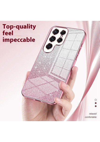 Samsung Galaxy S25 Ultra Kılıf Elektrokaplama Degrade Parıltılı Tpu Telefon Kılıfı-Şeffaf (Yurt Dışından) indirimleri