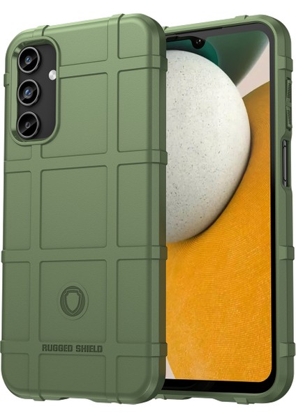 Samsung Galaxy A15 5g Kılıf Kare Izgara Doku Tpu Kabuk Telefon Kılıfı-Yeşil (Yurt Dışından)