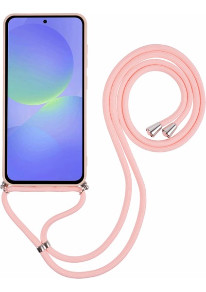 Samsung Galaxy A56 5g Kılıf Esnek Tpu Fiber Astar Darbeye Dayanıklı Çapraz Askılı Telefon Kılıfı-Pembe (Yurt Dışından) indirimleri
