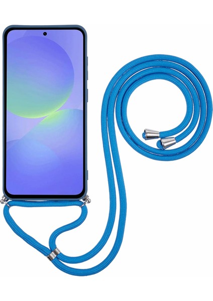 Samsung Galaxy A56 5g Kılıf Esnek Tpu Fiber Astar Darbeye Dayanıklı Çapraz Askılı Telefon Kılıfı-Safir (Yurt Dışından) fiyatları