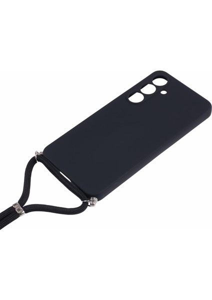 Samsung Galaxy A56 5g Kılıf Esnek Tpu Fiber Astar Darbeye Dayanıklı Çapraz Askılı Telefon Kılıfı-Siyah (Yurt Dışından) fiyatları