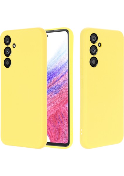 Samsung Galaxy A54 5g Çizilmez Sıvı Silikon Telefon Kılıfı Koruyucu Kılıf Kayışlı-Sarı (Yurt Dışından) fiyatları
