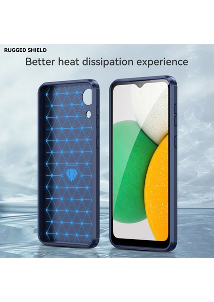 Samsung Galaxy A03 Core Için 1.8mm Tpu Kılıf, Fırçalanmış Yüzey Karbon Fiber Doku Parmak Izi Önleyici Arka Kapak-Mavi (Yurt Dışından) indirimleri