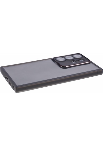 Dksm Serisi Samsung Galaxy S23 Ultra Kılıf Elektrokaplama Kamera Çerçevesi Tpu Telefon Kılıfı-Şeffaf Siyah (Yurt Dışından) fırsatları