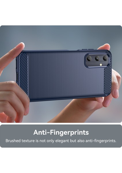 Samsung Galaxy A05S 4g Kılıfı Fırçalanmış Tpu Telefon Kılıfı Karbon Fiber Dokulu-Mavi (Yurt Dışından) fırsatları