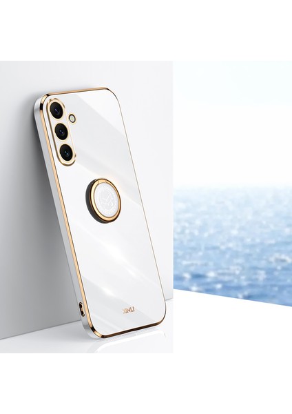 Xınlı Samsung Galaxy A16 5G/A16 4g Kılıf Halka Ayaklı Galvanik Tpu Telefon Kılıfı-Beyaz (Yurt Dışından) indirimleri