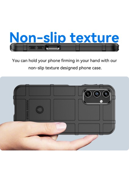 Samsung Galaxy A15 5g Kılıf Kare Izgara Doku Tpu Kabuk Telefon Kılıfı-Siyah (Yurt Dışından) modelleri