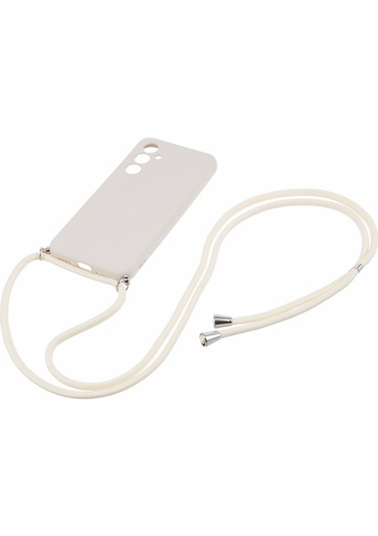 Samsung Galaxy A34 5g Kılıf Fiber Astar Tpu Telefon Kılıfı Uzun Askılı-Beyaz (Yurt Dışından) fiyatları
