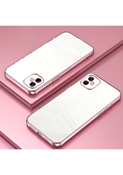 Samsung Galaxy A05 4g Elektrokaplama Tpu Kılıf Hassas Kesikli Telefon Kapağı-Pembe (Yurt Dışından) fiyatları