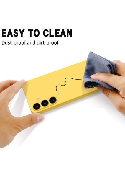 Samsung Galaxy S23 Fe Için Darbeye Dayanıklı Kılıf, Yumuşak Astarlı Telefon Kılıfı Sıvı Silikon Kabuk Kayışlı-Sarı (Yurt Dışından) indirimleri