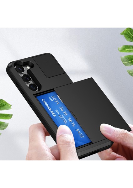 Samsung Galaxy S23 Için Cep Telefonu Kılıfı, Kayar Kart Tutucu Pc + Tpu Düşmeye Karşı Kapak - Gümüş (Yurt Dışından) fırsatları