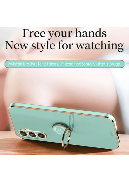 Xınlı Samsung Galaxy A16 5G/A16 4g Kılıf Halka Ayaklı Galvanik Tpu Telefon Kılıfı-Mavi (Yurt Dışından) fırsatları