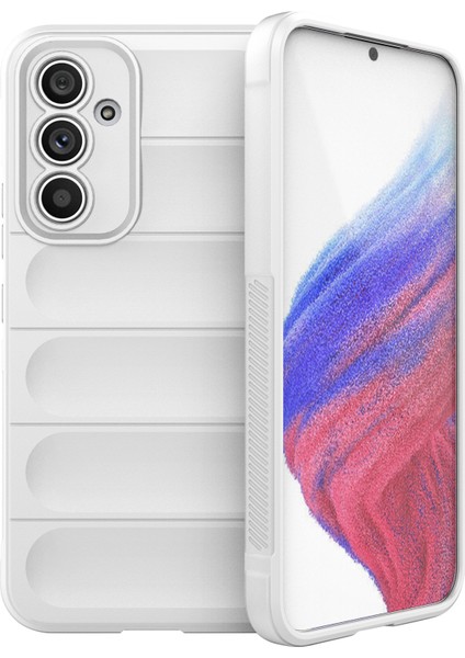 Samsung Galaxy A54 5g Sağlam Arka Düşmeye Dayanıklı Cep Telefonu Kılıfı Esnek Tpu Koruyucu Kılıf-Beyaz (Yurt Dışından)