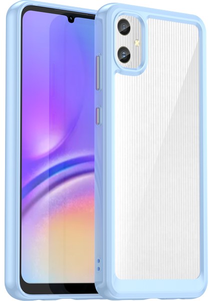 Samsung Galaxy A05 4g Kılıf Çizilmez Tpu+Akrilik Telefon Kılıfı-Mavi (Yurt Dışından)