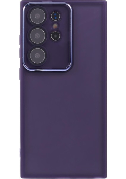 Dksm Serisi Samsung Galaxy S23 Ultra Kılıf Elektrokaplama Kamera Çerçevesi Tpu Telefon Kılıfı-Şeffaf Mor (Yurt Dışından) fiyatları