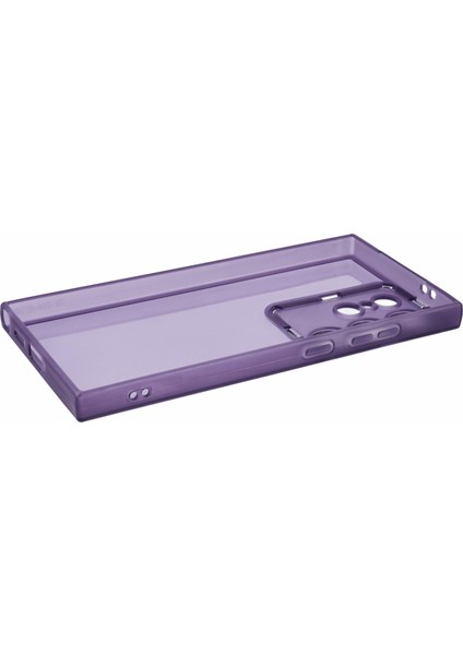 Dksm Serisi Samsung Galaxy S23 Ultra Kılıf Elektrokaplama Kamera Çerçevesi Tpu Telefon Kılıfı-Şeffaf Mor (Yurt Dışından) modelleri