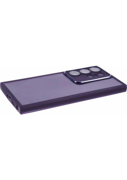 Dksm Serisi Samsung Galaxy S23 Ultra Kılıf Elektrokaplama Kamera Çerçevesi Tpu Telefon Kılıfı-Şeffaf Mor (Yurt Dışından) fırsatları