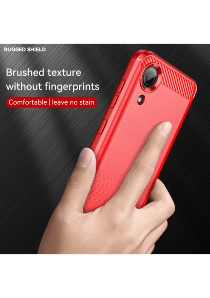 Samsung Galaxy A03 Core Için 1.8mm Tpu Kılıf, Fırçalanmış Yüzey Karbon Fiber Doku Parmak Izi Önleyici Arka Kapak-Kırmızı (Yurt Dışından) fırsatları
