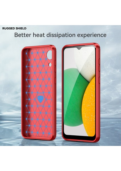 Samsung Galaxy A03 Core Için 1.8mm Tpu Kılıf, Fırçalanmış Yüzey Karbon Fiber Doku Parmak Izi Önleyici Arka Kapak-Kırmızı (Yurt Dışından) indirimleri