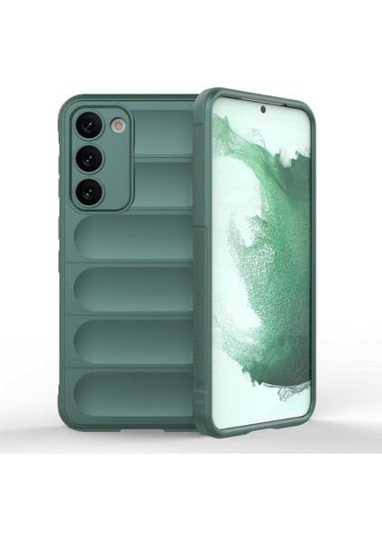 Samsung Galaxy S23 Için Cep Telefonu Kılıfı, Esnek Tpu Düşme Korumalı Sağlam Arka Kapak-Yeşil (Yurt Dışından)
