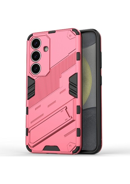 Samsung Galaxy A56 5g Kılıf Pc+Tpu Darbeye Dayanıklı Telefon Kılıfı Kickstand Ile-Gül (Yurt Dışından)