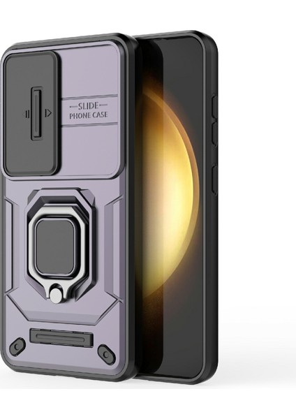 Samsung Galaxy A56 5g Kılıf Pc+Tpu Kickstand Telefon Koruyucu Lens Kapağı Ile-Mor (Yurt Dışından) modelleri