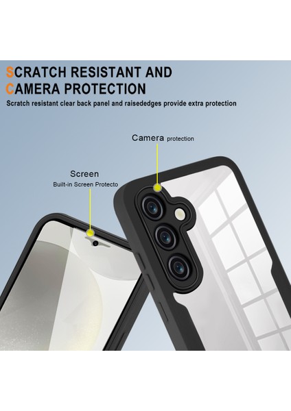 Samsung Galaxy S24 Fe Kılıf Akrilik+Tpu Şeffaf Telefon Kılıfı Pet Ekran Filmi-Mor (Yurt Dışından) indirimleri