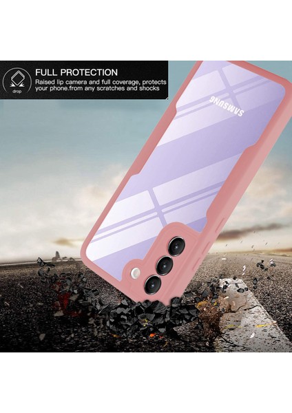 Pet Ekran Koruyucu + Akrilik + Tpu Tam Kaplama Hibrit Telefon Kılıfı Samsung Galaxy S22 5g-Pembe (Yurt Dışından) indirimleri