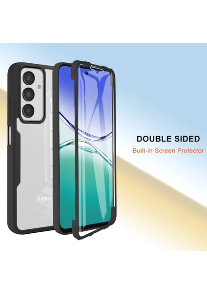 Samsung Galaxy A16 5G/A16 4g Kılıf Akrilik+Tpu Şeffaf Telefon Kılıfı Pet Ekran Filmi Ile-Siyah (Yurt Dışından) fiyatları